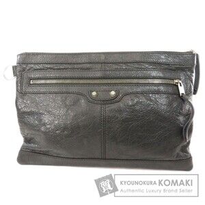 Balenciaga Clip L Clutch Bag Shoulder Leather